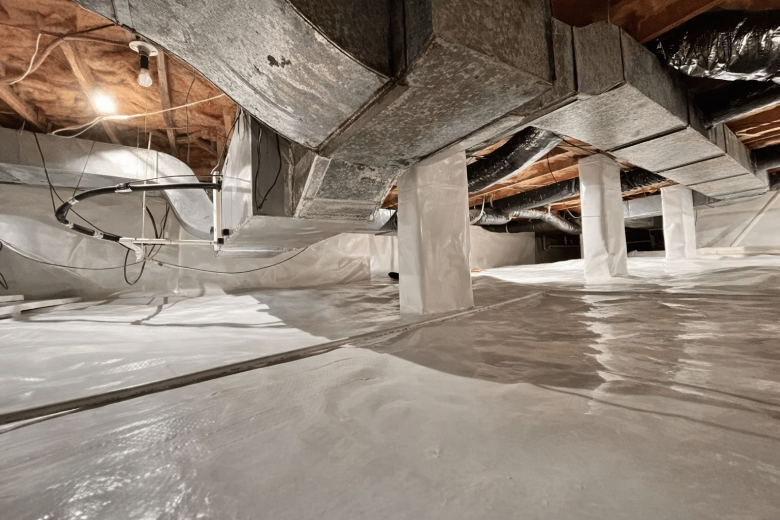 Crawl space vapor barrier in Columbia, MO