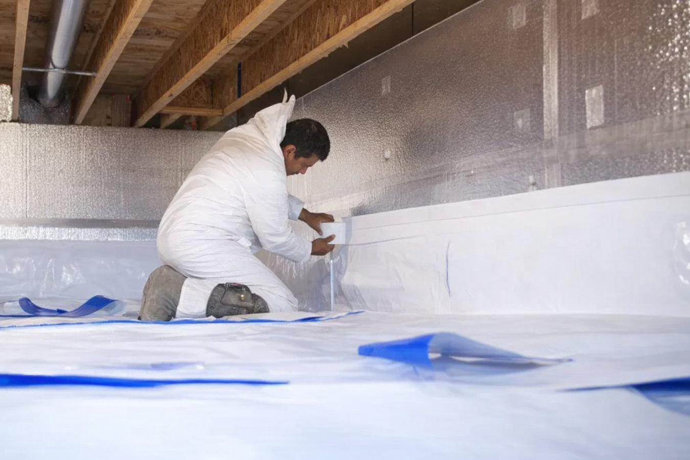Vapor barrier installation in Columbia, MO